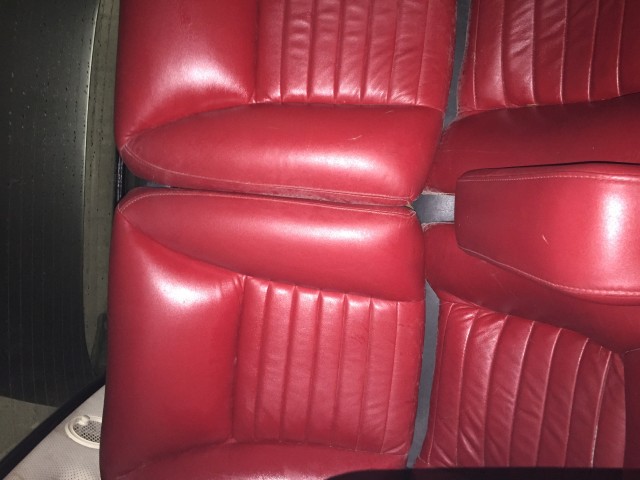 Red leather interior on 2400