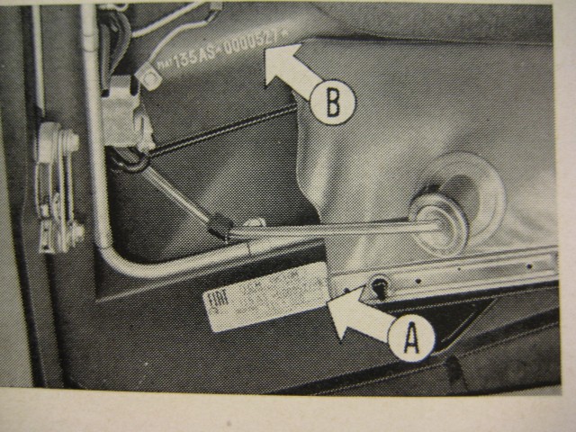 The first &quot;late&quot; Spider serial number AS 0527 (from Owners Manual 12/1967)