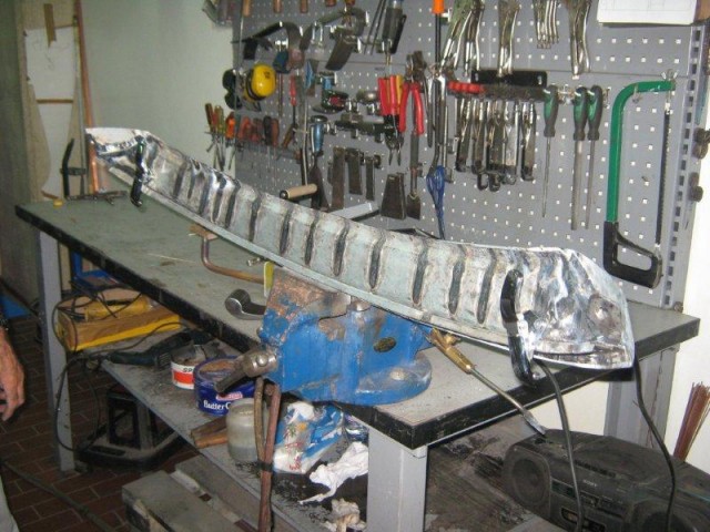 Front piece hand fabricated